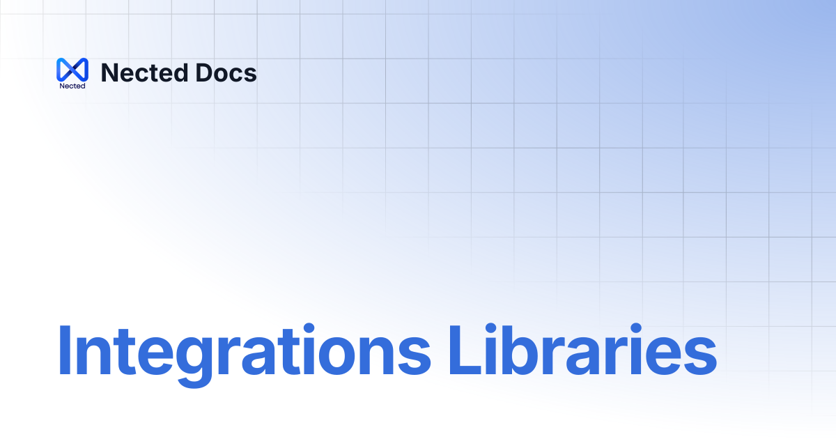 Integrations Libraries | Nected Docs